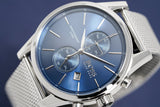 Buy Shop Hugo Boss Jet Blue Dial Silver Mesh Bracelet Watch for Men - 1513441 USA Online