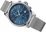 Buy Shop Hugo Boss Jet Blue Dial Silver Mesh Bracelet Watch for Men - 1513441 USA Online