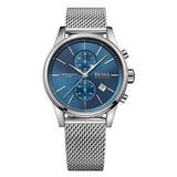 Buy Shop Hugo Boss Jet Blue Dial Silver Mesh Bracelet Watch for Men - 1513441 USA Online