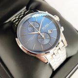 Buy Shop Hugo Boss Jet Blue Dial Silver Steel Strap Watch for Men - 1513384 USA Online