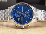Buy Shop Hugo Boss Jet Blue Dial Silver Steel Strap Watch for Men - 1513384 USA Online
