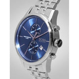 Buy Shop Hugo Boss Jet Blue Dial Silver Steel Strap Watch for Men - 1513384 USA Online