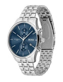 Buy Shop Hugo Boss Jet Blue Dial Silver Steel Strap Watch for Men - 1513384 USA Online