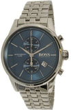 Buy Shop Hugo Boss Jet Blue Dial Silver Steel Strap Watch for Men - 1513384 USA Online