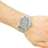 Buy Shop Hugo Boss Jet Chronograph Grey Dial Silver Mesh Bracelet Watch for Men - 1513440 USA Online