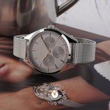 Buy Shop Hugo Boss Jet Chronograph Grey Dial Silver Mesh Bracelet Watch for Men - 1513440 USA Online