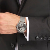 Buy Shop Hugo Boss Jet Chronograph Grey Dial Silver Mesh Bracelet Watch for Men - 1513440 USA Online