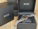 Buy Shop Hugo Boss Jet Chronograph Grey Dial Silver Mesh Bracelet Watch for Men - 1513440 USA Online