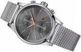 Buy Shop Hugo Boss Jet Chronograph Grey Dial Silver Mesh Bracelet Watch for Men - 1513440 USA Online