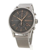 Buy Shop Hugo Boss Jet Chronograph Grey Dial Silver Mesh Bracelet Watch for Men - 1513440 USA Online