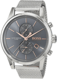 Buy Shop Hugo Boss Jet Chronograph Grey Dial Silver Mesh Bracelet Watch for Men - 1513440 USA Online