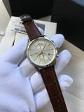 Buy Shop Hugo Boss Jet Chronograph Quartz Silver Dial Brown Leather Strap Watch For Men - HB1513280 USA Online