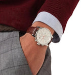 Buy Shop Hugo Boss Jet Chronograph Quartz Silver Dial Brown Leather Strap Watch For Men - HB1513280 USA Online