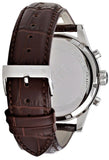 Buy Shop Hugo Boss Jet Chronograph Quartz Silver Dial Brown Leather Strap Watch For Men - HB1513280 USA Online
