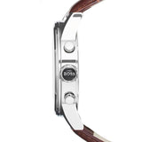 Buy Shop Hugo Boss Jet Chronograph Quartz Silver Dial Brown Leather Strap Watch For Men - HB1513280 USA Online