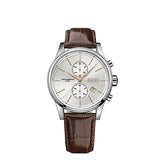 Buy Shop Hugo Boss Jet Chronograph Quartz Silver Dial Brown Leather Strap Watch For Men - HB1513280 USA Online