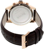 Buy Shop Hugo Boss Jet Grey Dial Brown Leather Strap Watch for Men - 1513281 USA Online