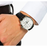 Buy Shop Hugo Boss Jet Silver Dial Black Leather Strap Watch for Men - 1513282 USA Online