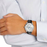 Buy Shop Hugo Boss Jet Silver Dial Black Leather Strap Watch for Men - 1513282 USA Online