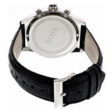 Buy Shop Hugo Boss Jet Silver Dial Black Leather Strap Watch for Men - 1513282 USA Online