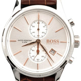 Buy Shop Hugo Boss Jet White Dial Brown Leather Strap Watch for Men - 1513280 USA Online