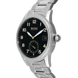 Buy Shop Hugo Boss Legacy Black Dial Silver Steel Strap Watch for Men - 1513671 USA Online