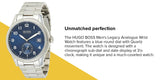 Buy Shop Hugo Boss Legacy Blue Dial Silver Steel Strap Watch for Men - 1513707 USA Online