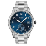 Buy Shop Hugo Boss Legacy Blue Dial Silver Steel Strap Watch for Men - 1513707 USA Online