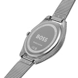 Buy Shop Hugo Boss Legacy Grey Dial Silver Mesh Bracelet Watch for Men - 1513673 USA Online