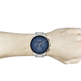 Buy Shop Hugo Boss Peak Chronograph Blue Dial Silver Steel Strap Watch for Men - 1513763 USA Online