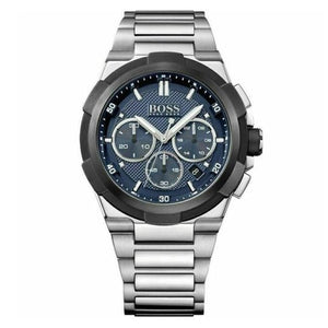 Buy Shop Hugo Boss Supernova Chronograph Blue Dial Silver Steel Strap Watch for Men - 1513360 USA Online