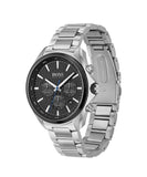 Buy Shop Hugo Boss Montre Distinct Black Dial Silver Steel Strap Watch for Men - 1513857 USA Online