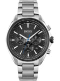 Buy Shop Hugo Boss Montre Distinct Black Dial Silver Steel Strap Watch for Men - 1513857 USA Online
