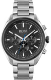 Buy Shop Hugo Boss Montre Distinct Black Dial Silver Steel Strap Watch for Men - 1513857 USA Online