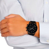 Buy Shop Hugo Boss Navigator Black Dial Black Leather Strap Watch for Men - 1513497 USA Online