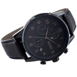 Buy Shop Hugo Boss Navigator Black Dial Black Leather Strap Watch for Men - 1513497 USA Online