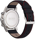Buy Shop Hugo Boss Navigator Black Dial Black Leather Strap Watch for Men - 1513535 USA Online