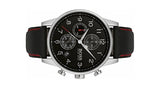 Buy Shop Hugo Boss Navigator Black Dial Black Leather Strap Watch for Men - 1513535 USA Online