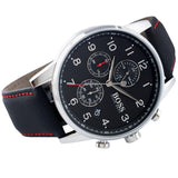 Buy Shop Hugo Boss Navigator Black Dial Black Leather Strap Watch for Men - 1513535 USA Online