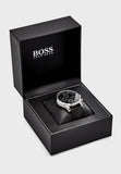 Buy Shop Hugo Boss Navigator Black Dial Black Leather Strap Watch for Men - 1513678 USA Online