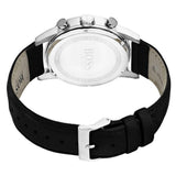 Buy Shop Hugo Boss Navigator Black Dial Black Leather Strap Watch for Men - 1513678 USA Online