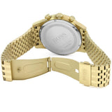 Buy Shop Hugo Boss Navigator Black Dial Gold Steel Strap Watch for Men - 1513531 USA Online