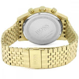 Buy Shop Hugo Boss Navigator Black Dial Gold Steel Strap Watch for Men - 1513531 USA Online