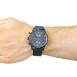 Buy Shop Hugo Boss Navigator Chronograph Blue Dial Blue Mesh Bracelet Watch for Men - 1513538 USA Online