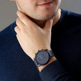 Buy Shop Hugo Boss Navigator Chronograph Blue Dial Blue Mesh Bracelet Watch for Men - 1513538 USA Online
