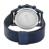 Buy Shop Hugo Boss Navigator Chronograph Blue Dial Blue Mesh Bracelet Watch for Men - 1513538 USA Online