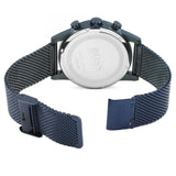 Buy Shop Hugo Boss Navigator Chronograph Blue Dial Blue Mesh Bracelet Watch for Men - 1513538 USA Online