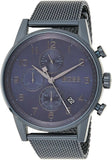 Buy Shop Hugo Boss Navigator Chronograph Blue Dial Blue Mesh Bracelet Watch for Men - 1513538 USA Online