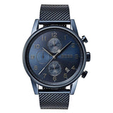 Buy Shop Hugo Boss Navigator Chronograph Blue Dial Blue Mesh Bracelet Watch for Men - 1513538 USA Online