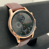 Buy Shop Hugo Boss Navigator Grey Dial Brown Leather Strap Watch for Men - 1513496 USA Online